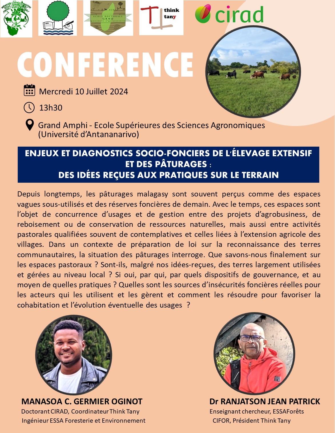 Affiche Conférence Think Tany